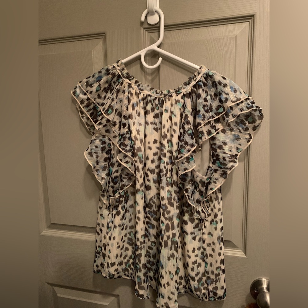Cute animal print blouse-